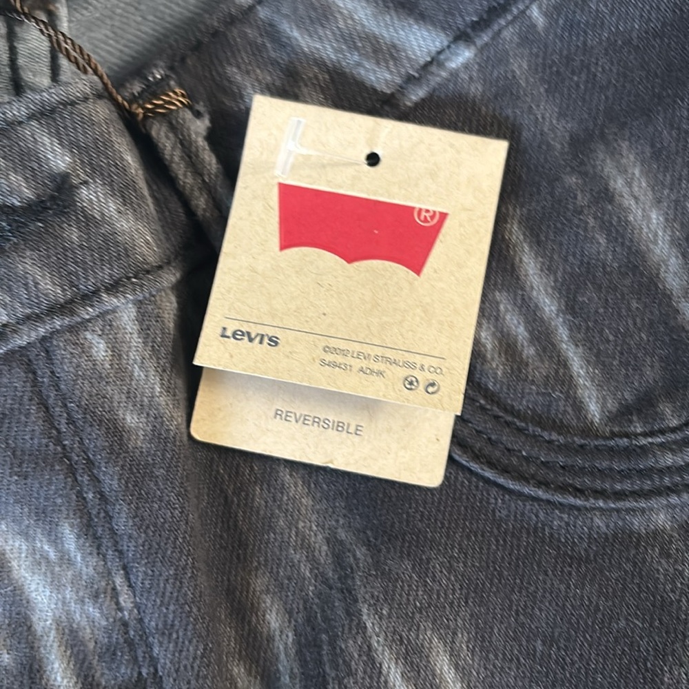 Levi's Reversible Black Patterned/Gray Women Leggings - Picture 8 of 8